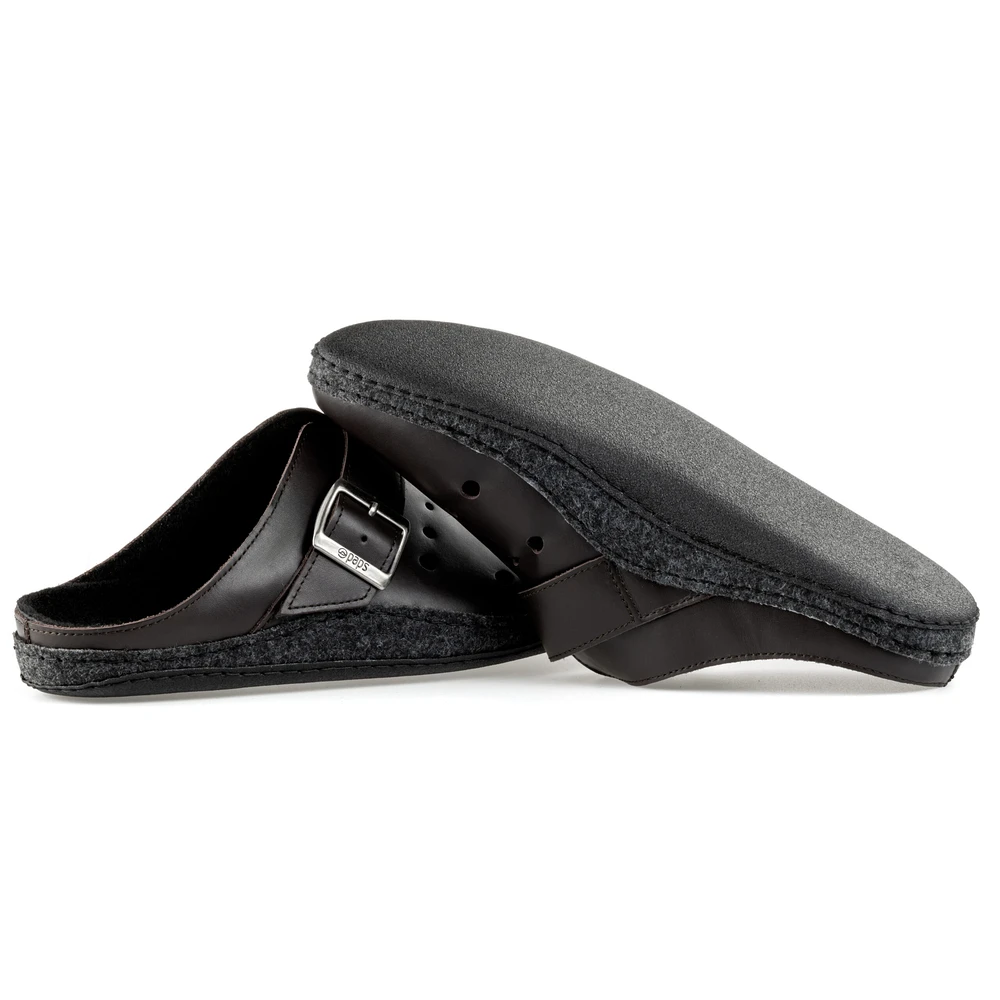 Klapki Paps classic ME 1051-302 brązowe