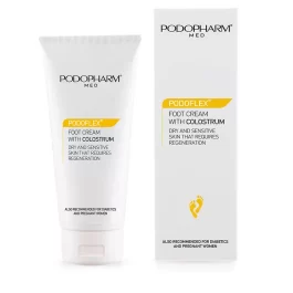 Krem do stóp z colostrum PODOFLEX PODOPHARM na suchą i pękającą skórę stóp.