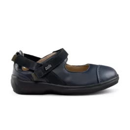 Buty dla diabetyków damskie LucRo GISELA na rzep granatowy