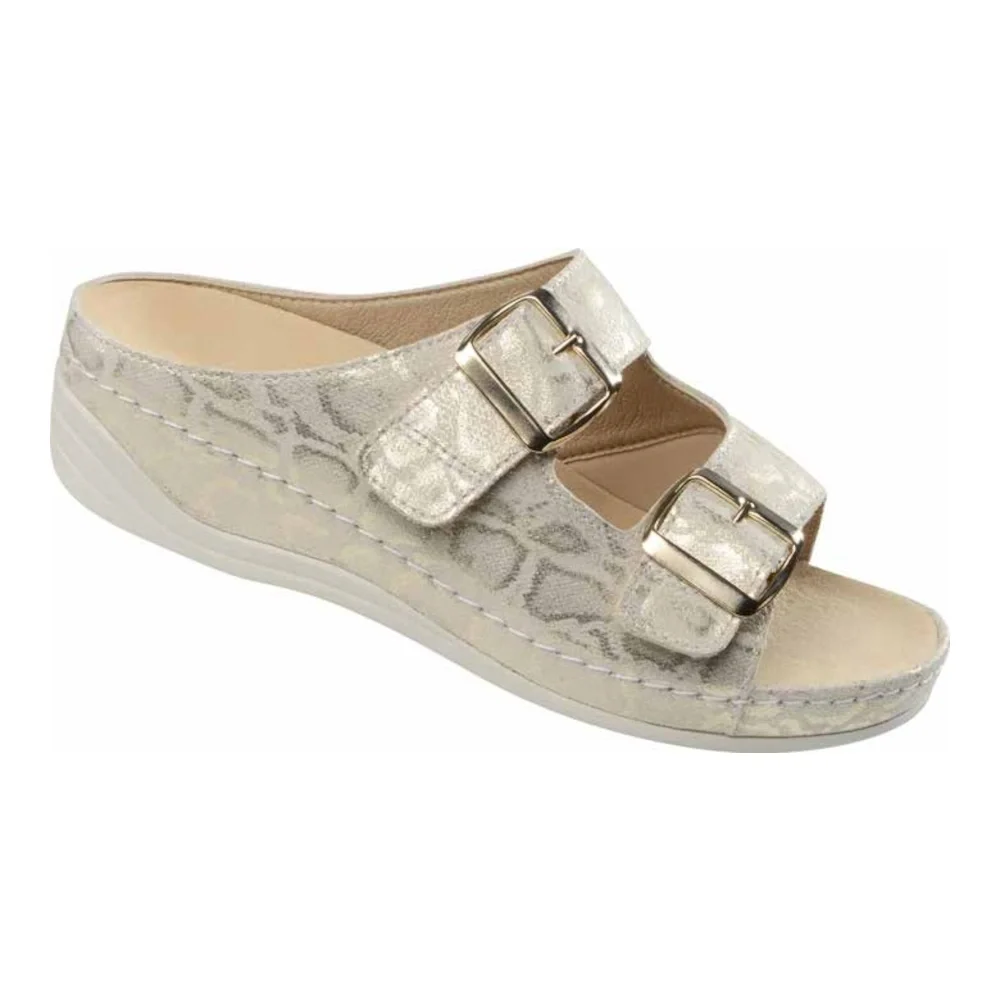 Ortopedyczne klapki na haluksy damskie Schein, złote