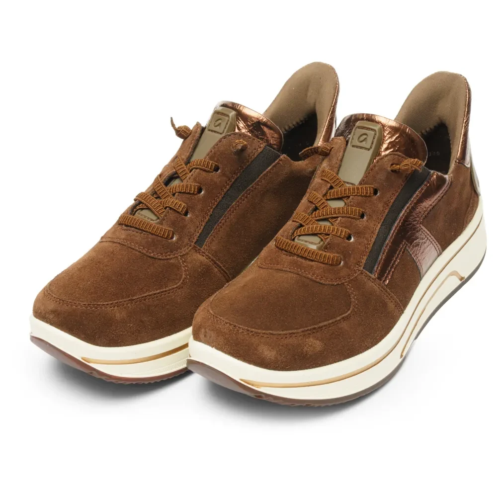 Buty zdrowotne damskie tęgość H Ara Sapporo brązowe Buty zdrowotne damskie tęgość H Ara Sapporo brązowe