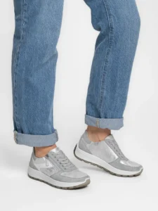 Buty ortopedyczne na płaskostopie Ara New York 12-25112-20 w kolorze szarym