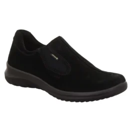 Skórzane buty damskie wsuwane GORE-TEX Legero SOFTBOOT czarne