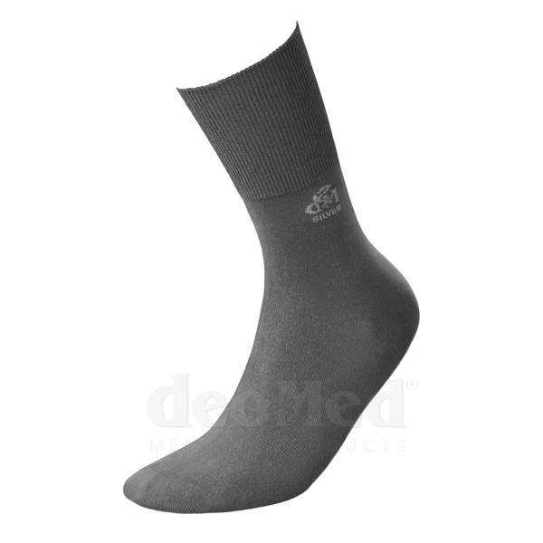 Skarpety z jonami srebra DeoMed Cotton Silver ciemnoszare
