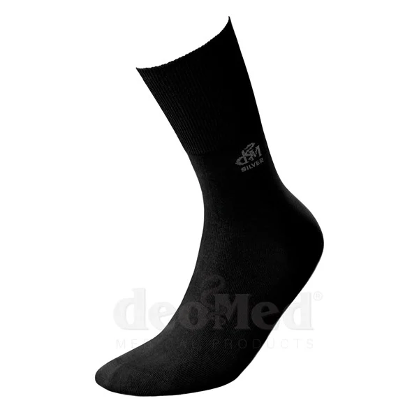 Skarpety z jonami srebra DeoMed Cotton Silver czarne