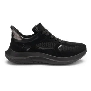 Czarne sneakersy damskie oddychające z siateczką Ara Motion