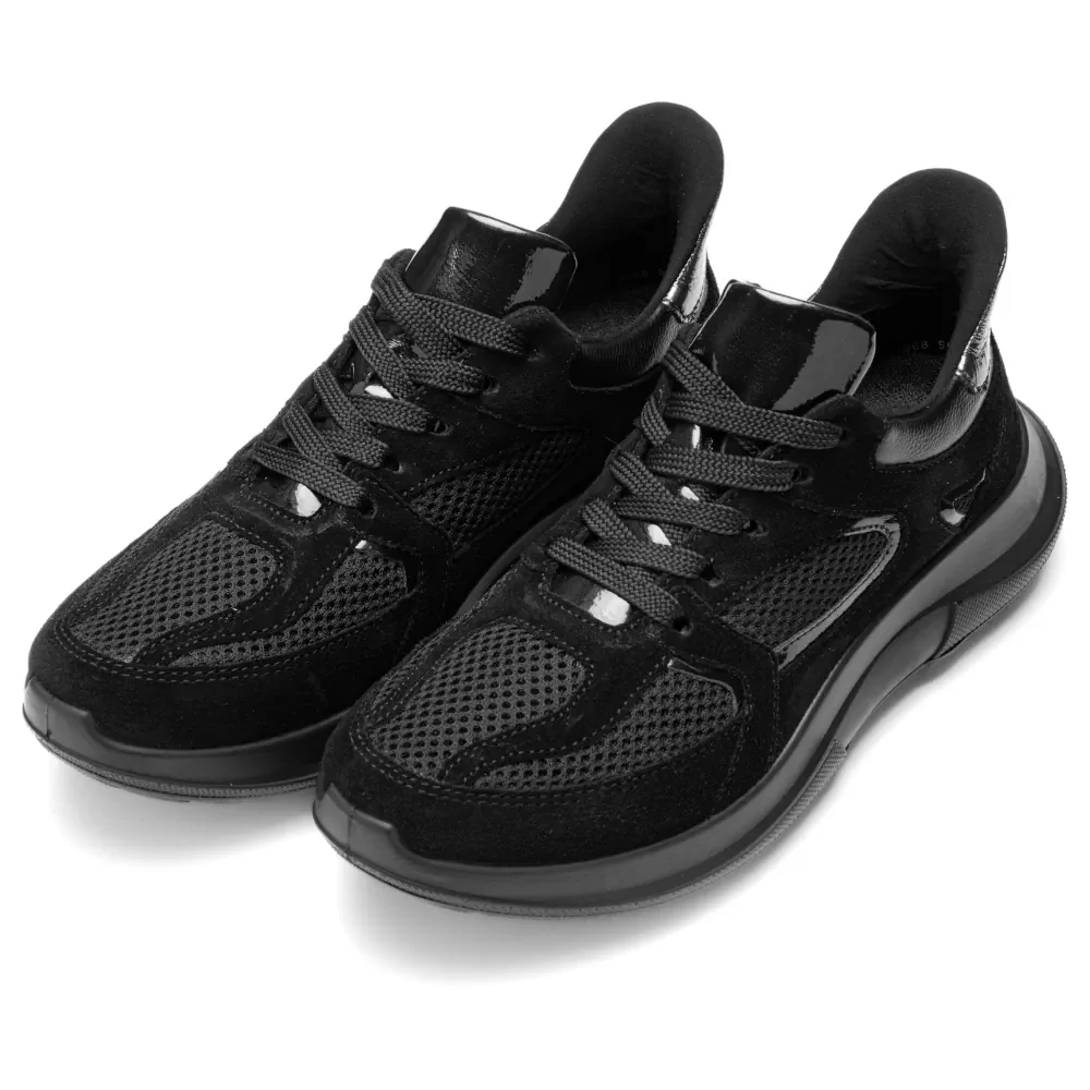 Czarne sneakersy damskie oddychające z siateczką Ara Motion Czarne sneakersy damskie oddychające z siateczką Ara Motion