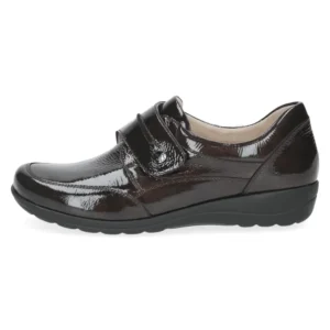 Eleganckie buty damskie na szerszą stopę lakierowane CAPRICE 9-24753-45-546