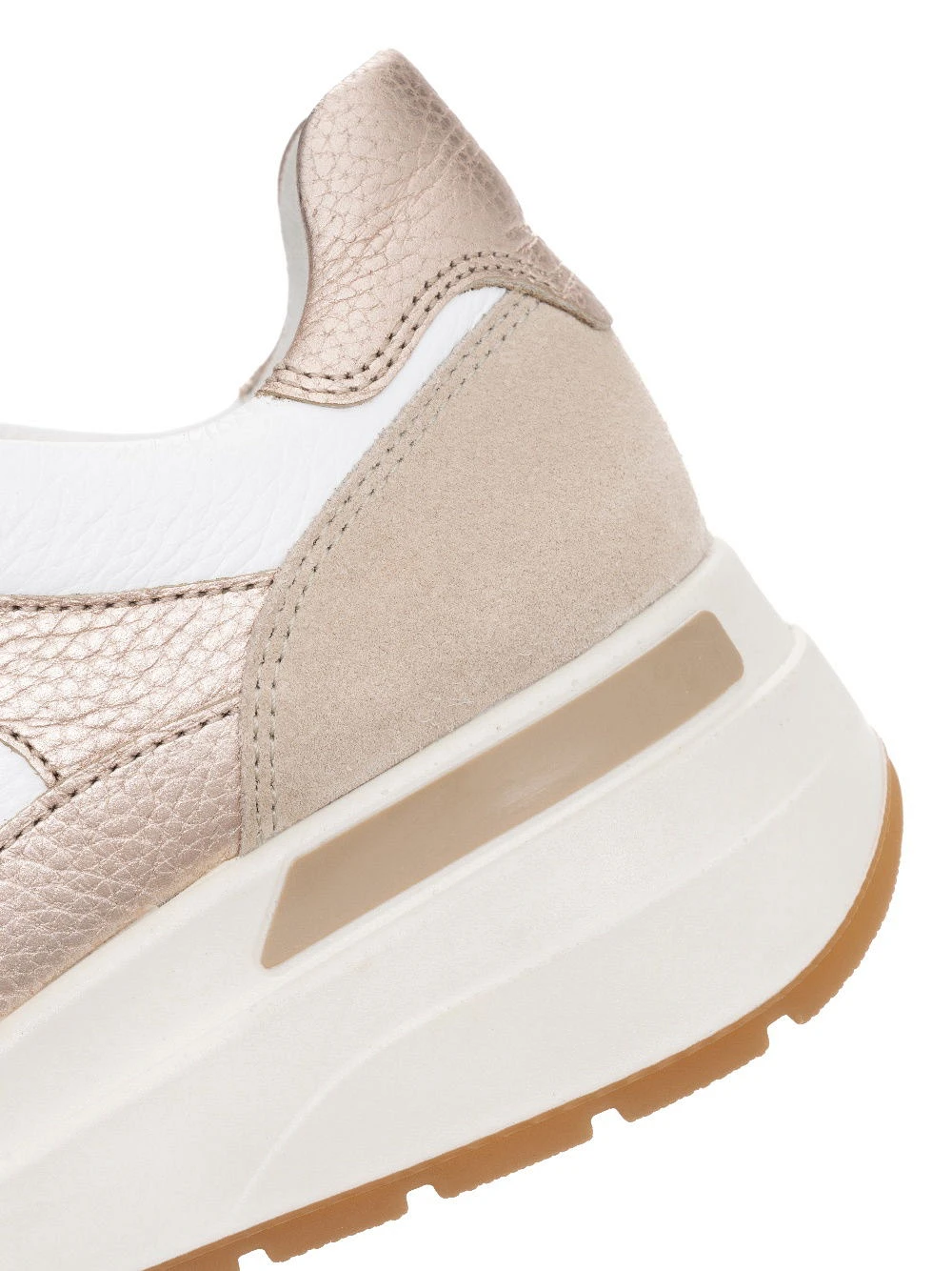 Wygodne sneakersy damskie z wyjmowaną wkładką Ara Garda 12-57702-25 beżowy