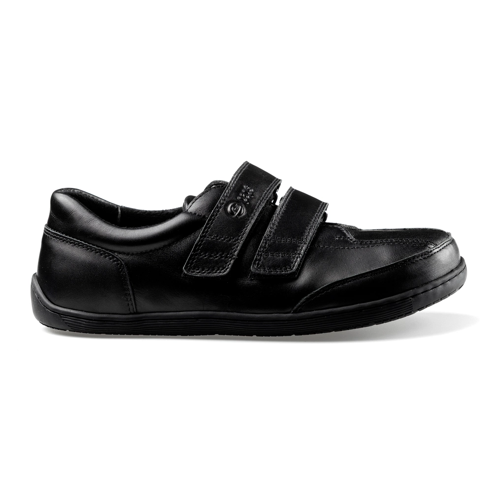 Buty na rzepy damskie i męskie Paps Shoe ME 1059-202 czarne skóra naturalna