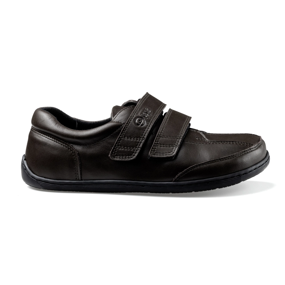 Buty na rzepy damskie i męskie Paps Shoe ME 1059-302 brązowe z regulacją