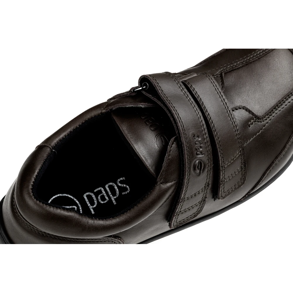 Buty na rzepy damskie i męskie Paps Shoe ME 1059-302 brązowe z regulacją