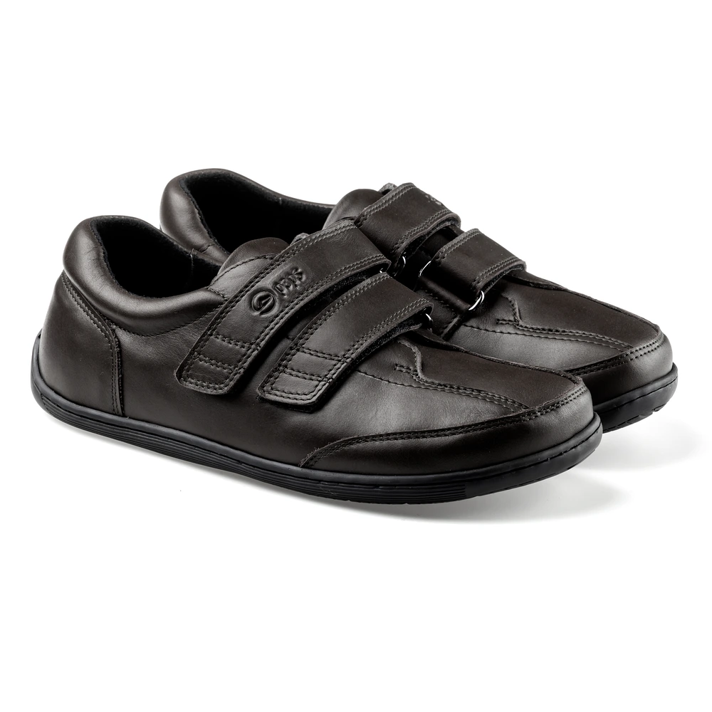Buty na rzepy damskie i męskie Paps Shoe ME 1059-302 brązowe z regulacją