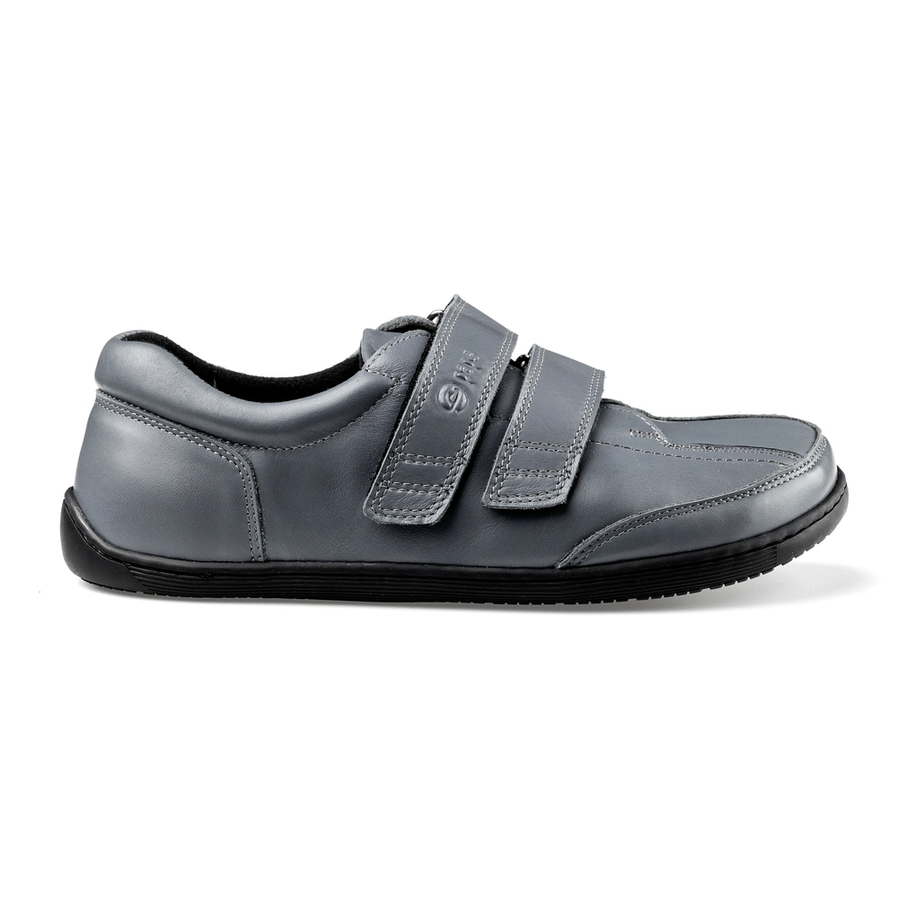 Buty na rzepy damskie i męskie Paps Shoe ME 1059-702 kolor szary z elastyczną podeszwą TR
