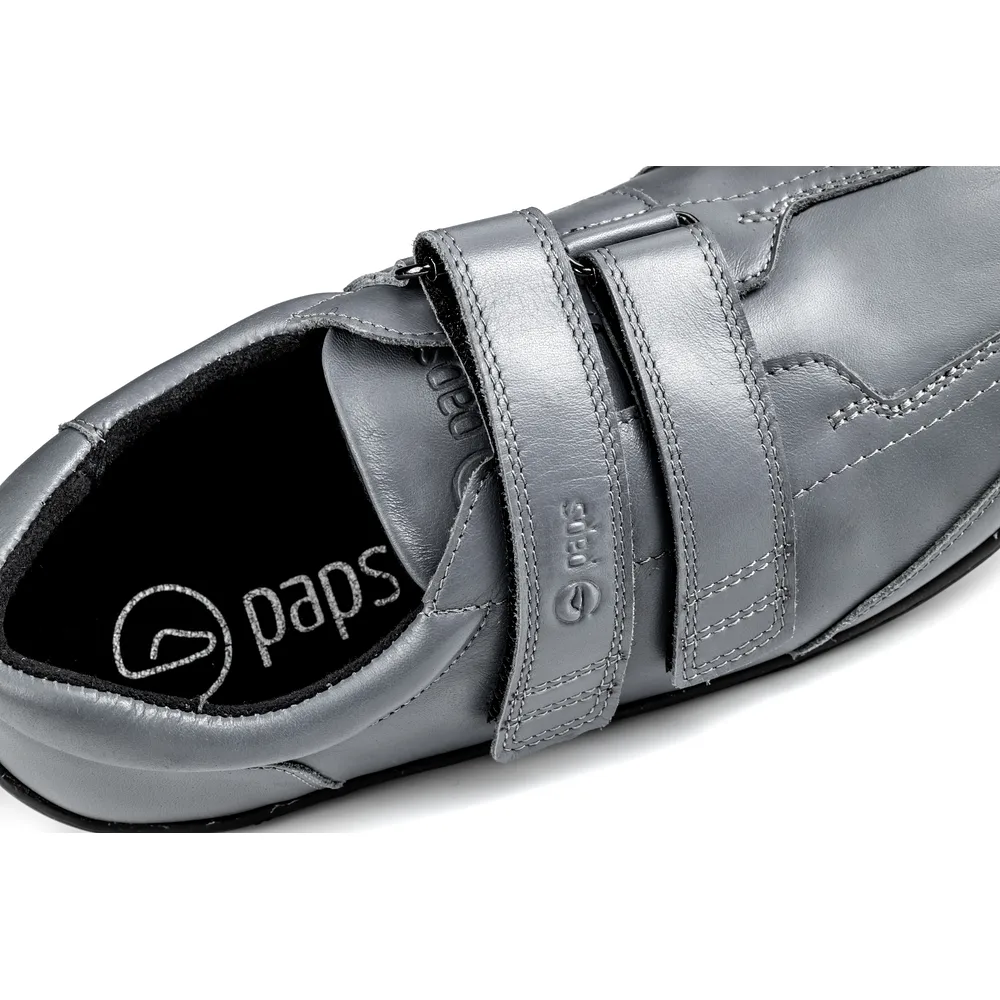 Buty na rzepy damskie i męskie Paps Shoe ME 1059-702 kolor szary z elastyczną podeszwą TR