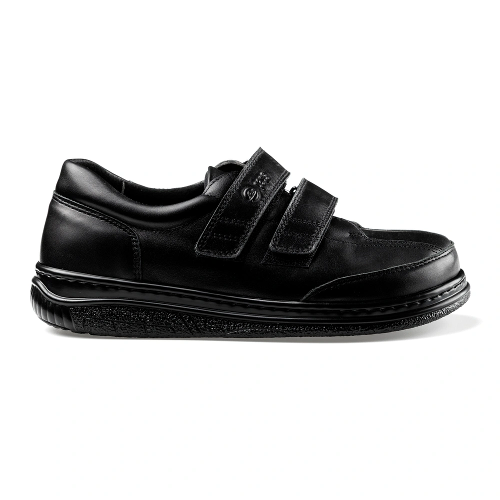 Buty na rzepy męskie i damskie Paps Shoe ME 1060-202 czarne regulacja szerokości