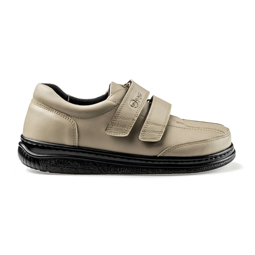Buty na rzepy męskie i damskie Paps Shoe ME 1060-442h kolor beżowy gruba podeszwa