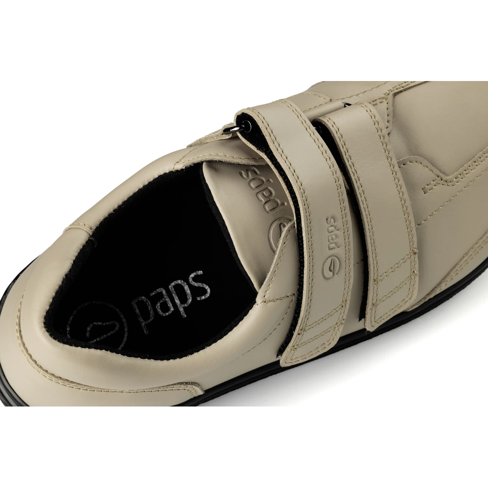 Buty na rzepy męskie i damskie Paps Shoe ME 1060-442h kolor beżowy gruba podeszwa